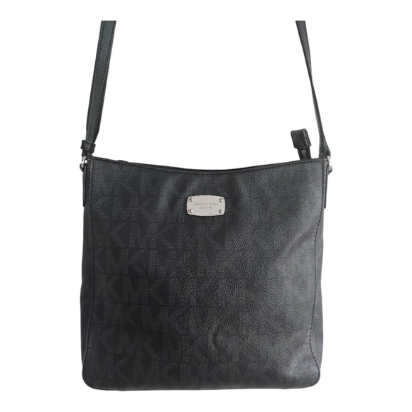 MICHAEL KORS Signature  Jet Set Travel Messenger Crossbody Folio Bag Rare - Picture 4 of 15